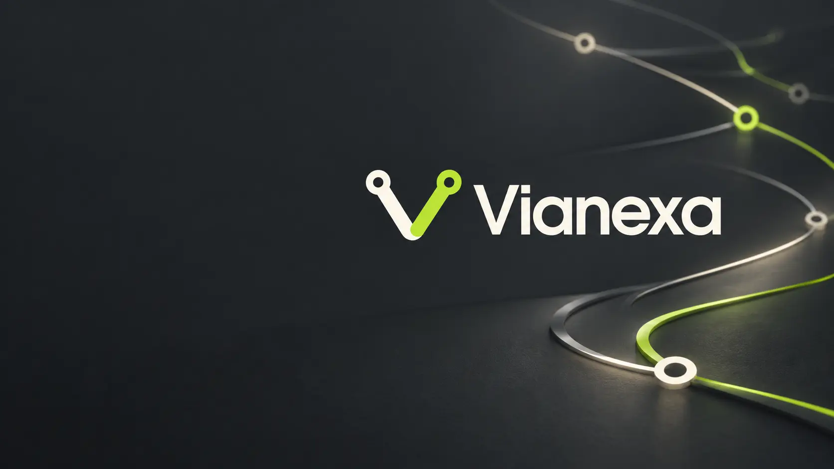 Vianexa network lines connecting workflow nodes